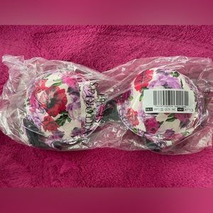 NWT Victoria Secret Bombshell Add-2-Cups Push-Up Bra 34C Floral print